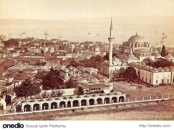 Beyazıt Kulesi'nden bakış (1870'li yıllar)