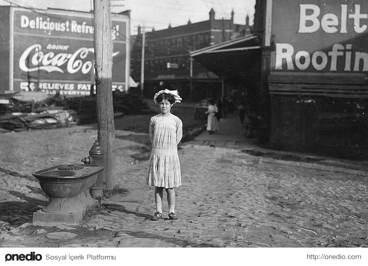 13 yaşında olduğu söylenen Ethel Shumate, 6 ay boyunca bir fabrikada sigara sarmış. (1911)