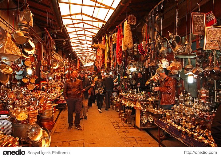 Historical Coppersmith market inside the Bedesten(Grand Bazaar)